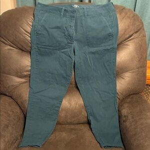 LOFT Women's Teal Modern Skinny Pants